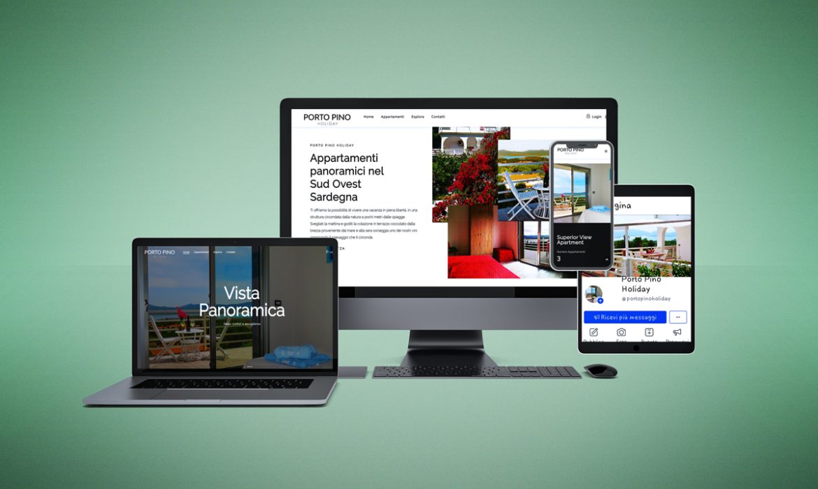 realizzazione sito web case vacanze porto pino holiday