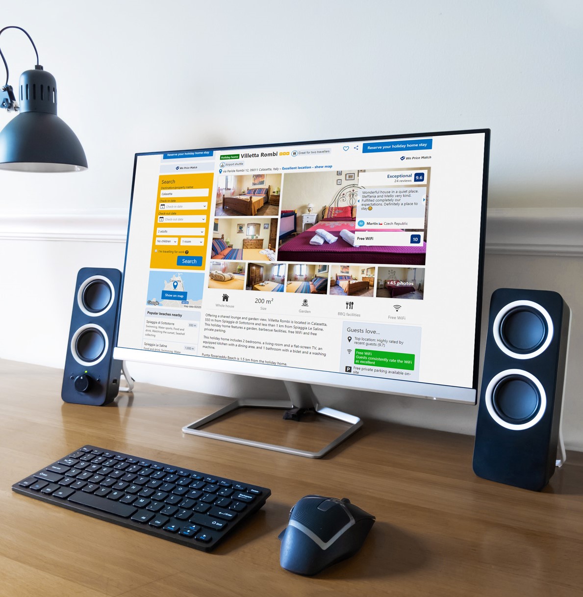 realizzazione pagina villetta Rombi per affitto casa vacanza tramite OTA